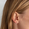MODERN PAVE Love Stud Earrings in Gold