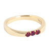 BRIDAL Parallel Ring With Rubies