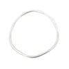 hand crafted minimalist solid silver thin bangle in starling silver