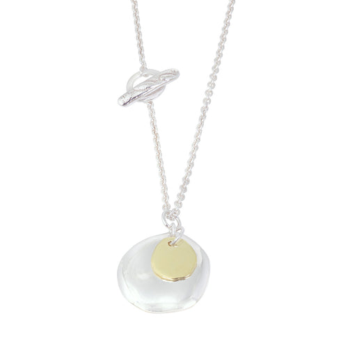 XILITLA Necklace in Silver & 18ct Yellow Gold