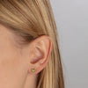 MODERN PAVE Love Stud Earrings in Gold