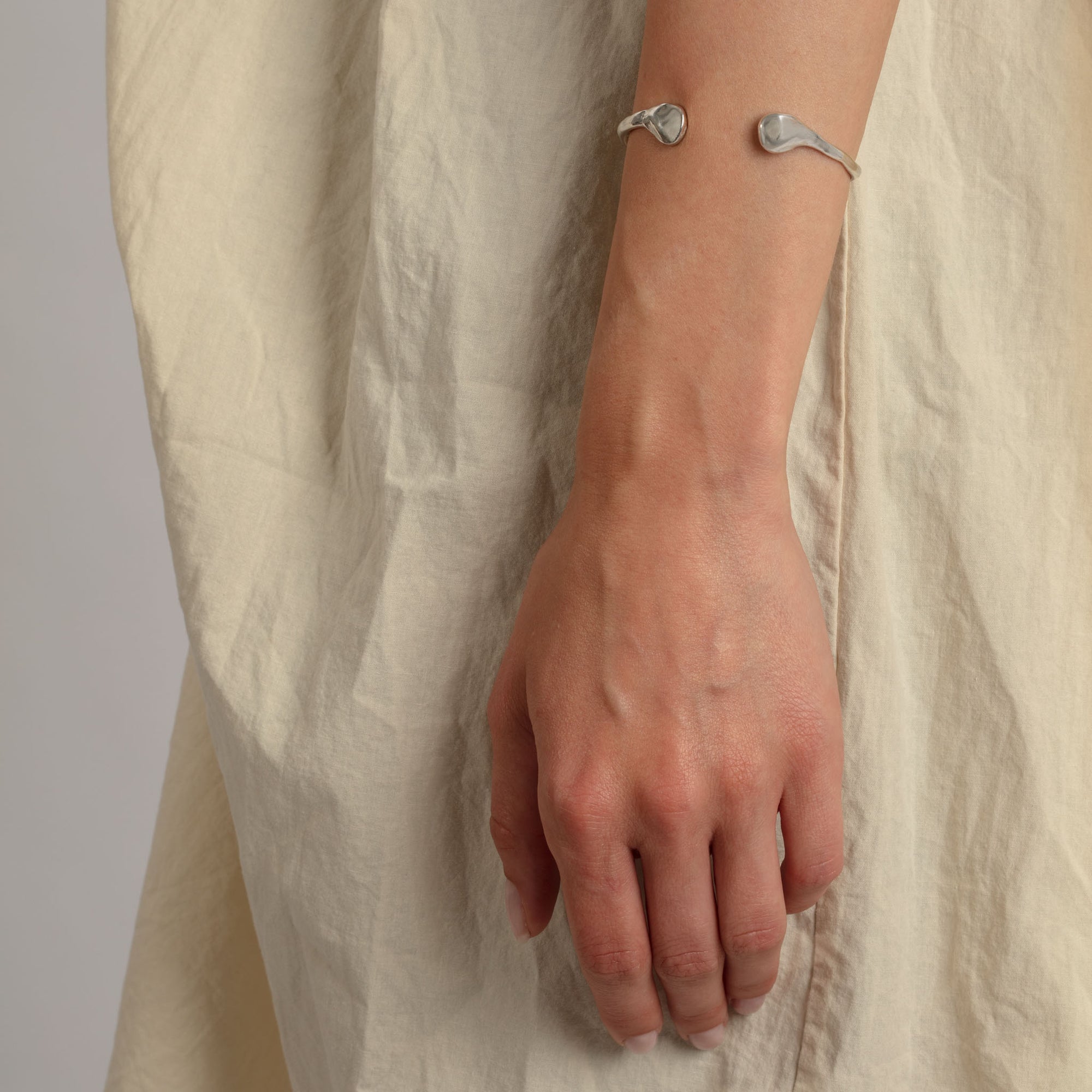 Xilitla Cuff Bangle in Silver