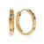 A CLASSIC TWIST Hoop Earrings With Grey Diamonds in 18ct Yellow Gold