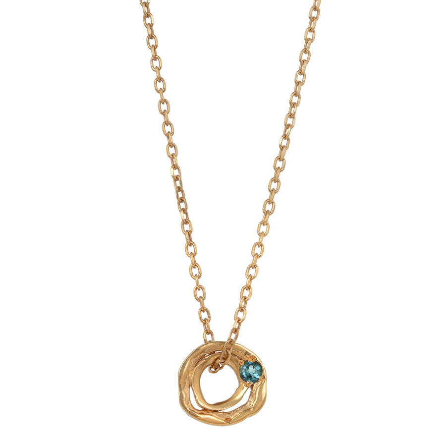 DISTORTION Necklace in Silver & Gold Plated Silver