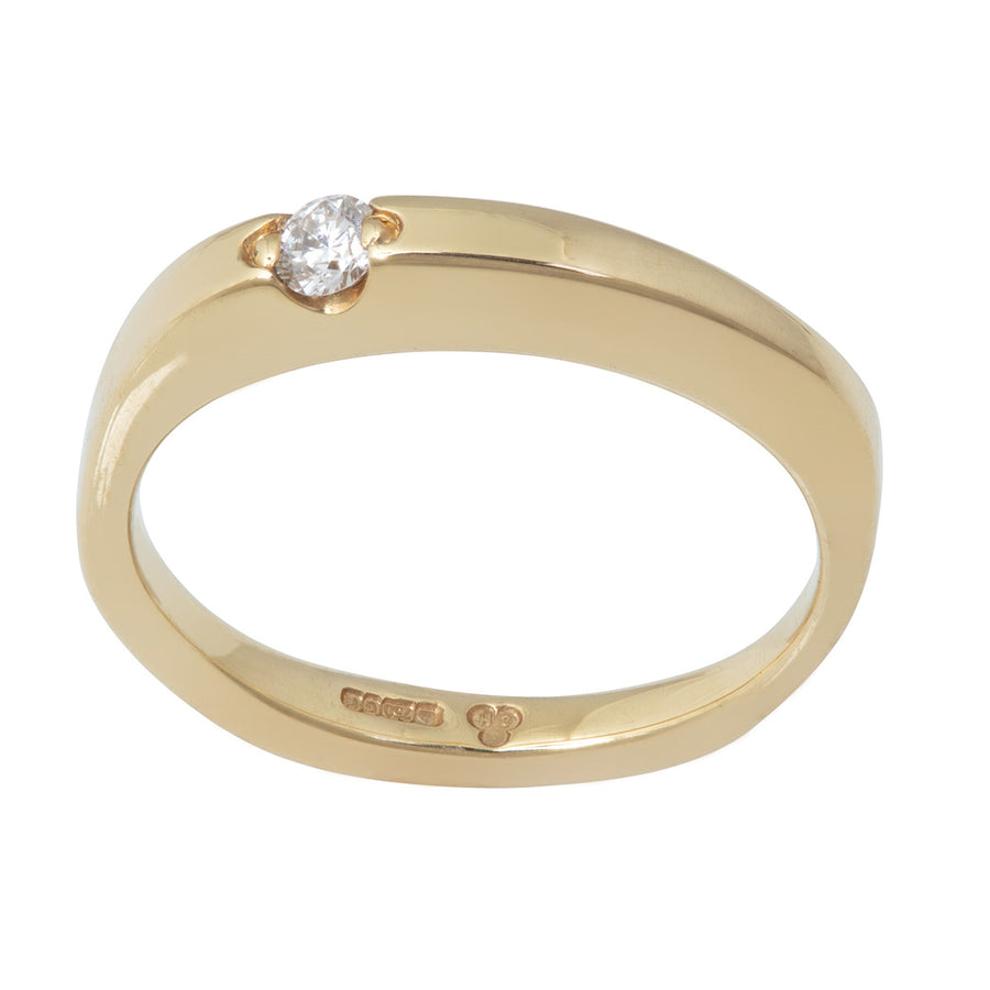 BRIDAL Floating Diamond Thick Ring