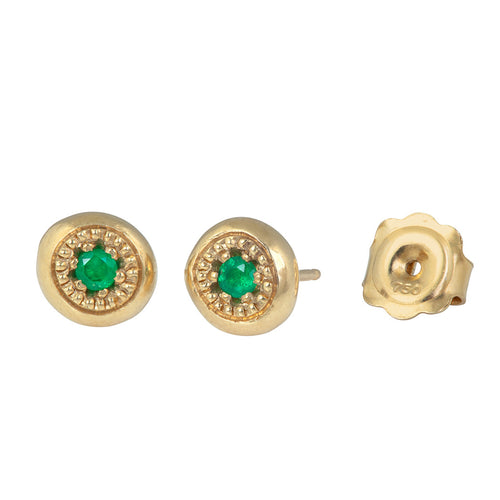 MODERN PAVE  Large Stud Earrings in Gold