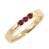 BRIDAL Parallel Ring With Rubies