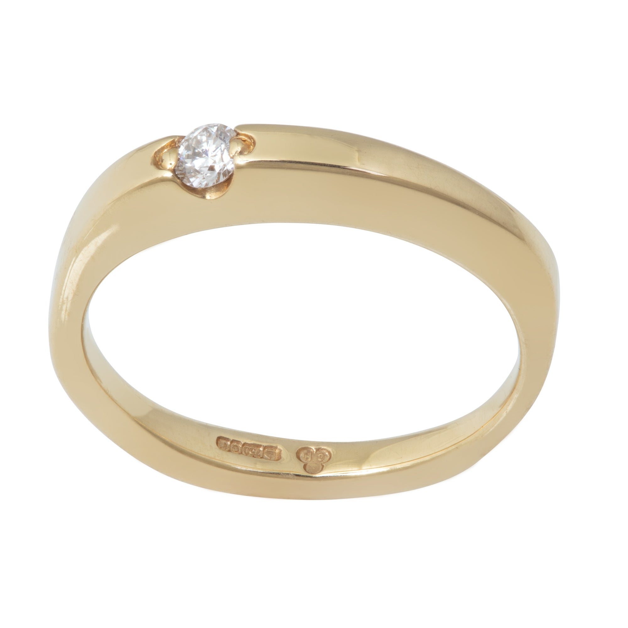 Floating Diamond Ring in 18ct Yellow Gold or 18ct White Gold