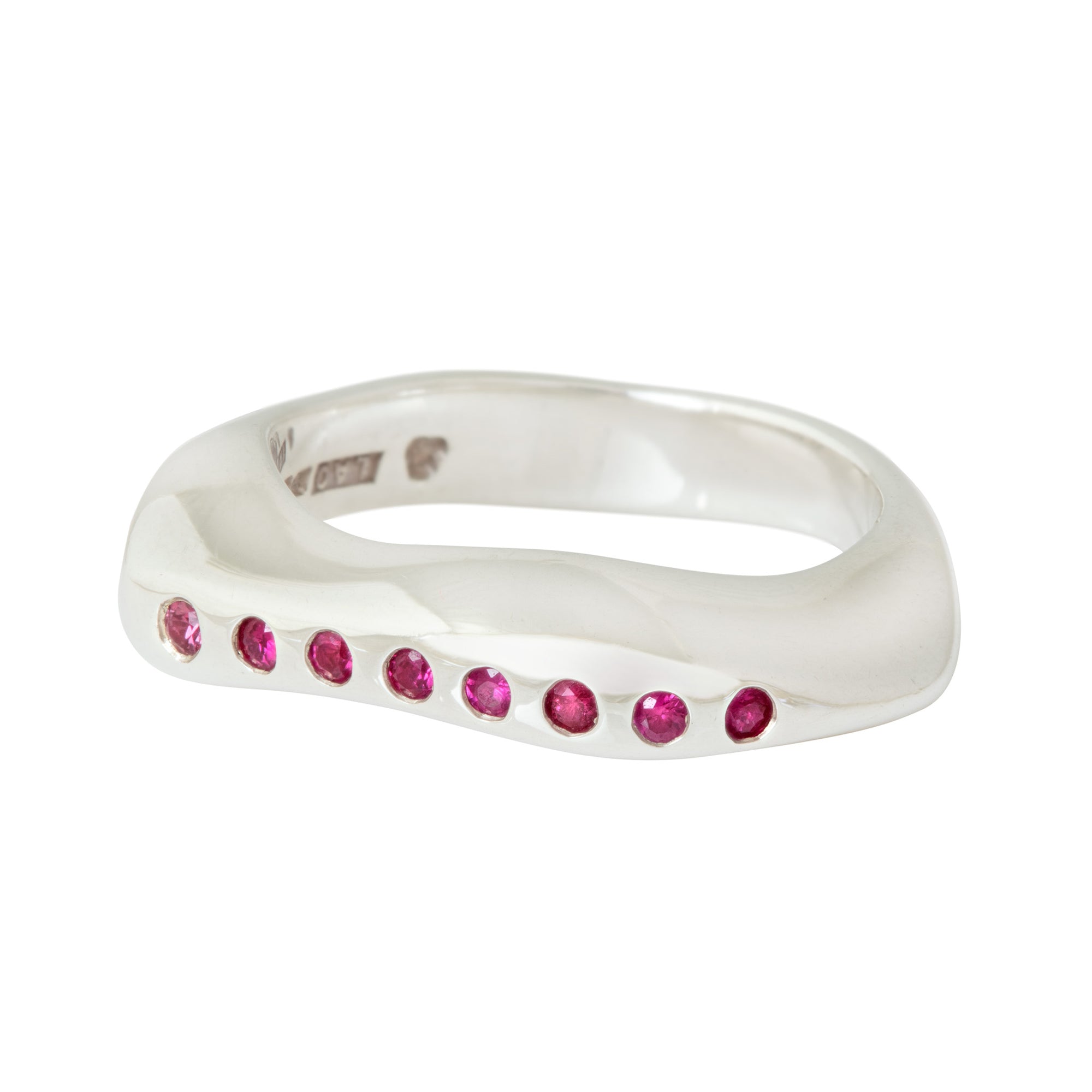 CELEBRATION RINGS Mountain Ring with Rubies in Silver