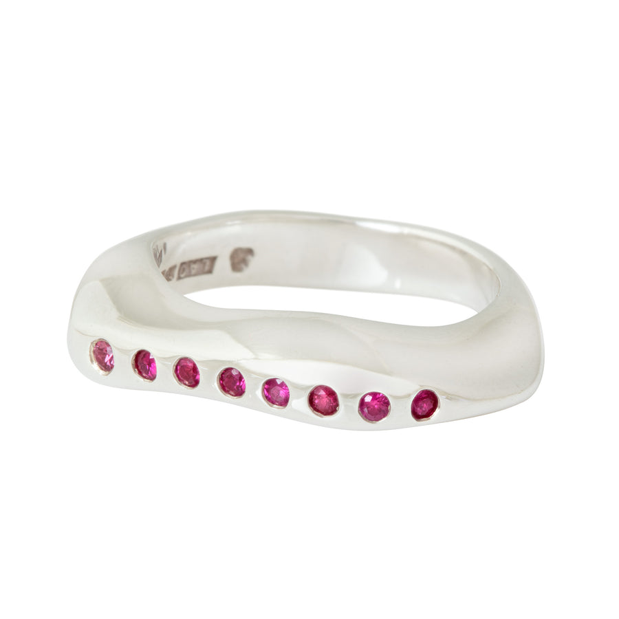 CELEBRATION RINGS Mountain Ring with Rubies in Silver