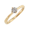 Queen Ring in 18ct Yellow or 18ct White Gold with Diamond