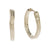 A CLASSIC TWIST Hoop Earrings in 9ct White Gold