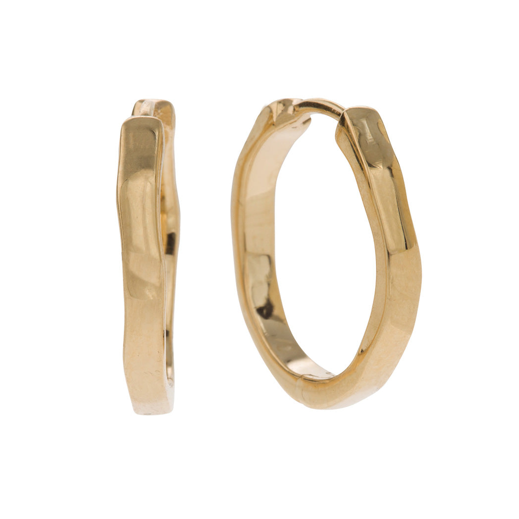 A CLASSIC TWIST Hoop Earrings in 9ct Yellow Gold