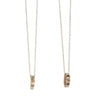 A CLASSIC TWIST Necklace with Grey Diamonds in 9ct Yellow Gold