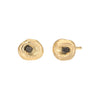 Beyond Gender Melt Stud Earrings with Black Diamonds in 18K