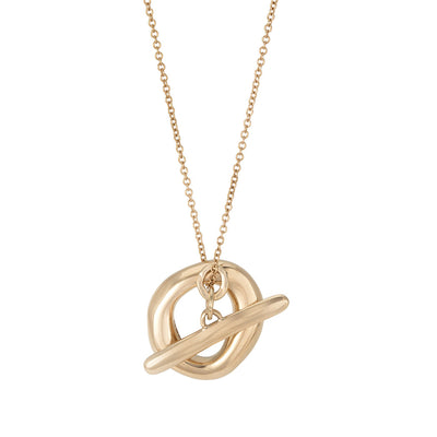 Gold Plated Celestial Heart T-Bar Necklace - Lovisa