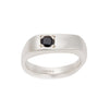 CONNECTIONS Small Ring with Black Spinel