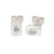 CONNECTIONS Small Stud Earrings in Silver with Green Quartz