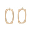 CONNECTIONS Rectangle Stud Earrings in 9carat Yellow Gold