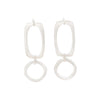 CONNECTIONS Rectangle & Round Stud Earrings