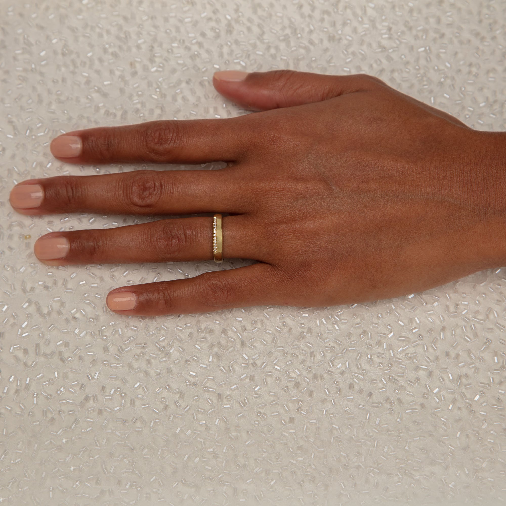 BRIDAL Faith Ring with 12 Diamonds or Sapphires