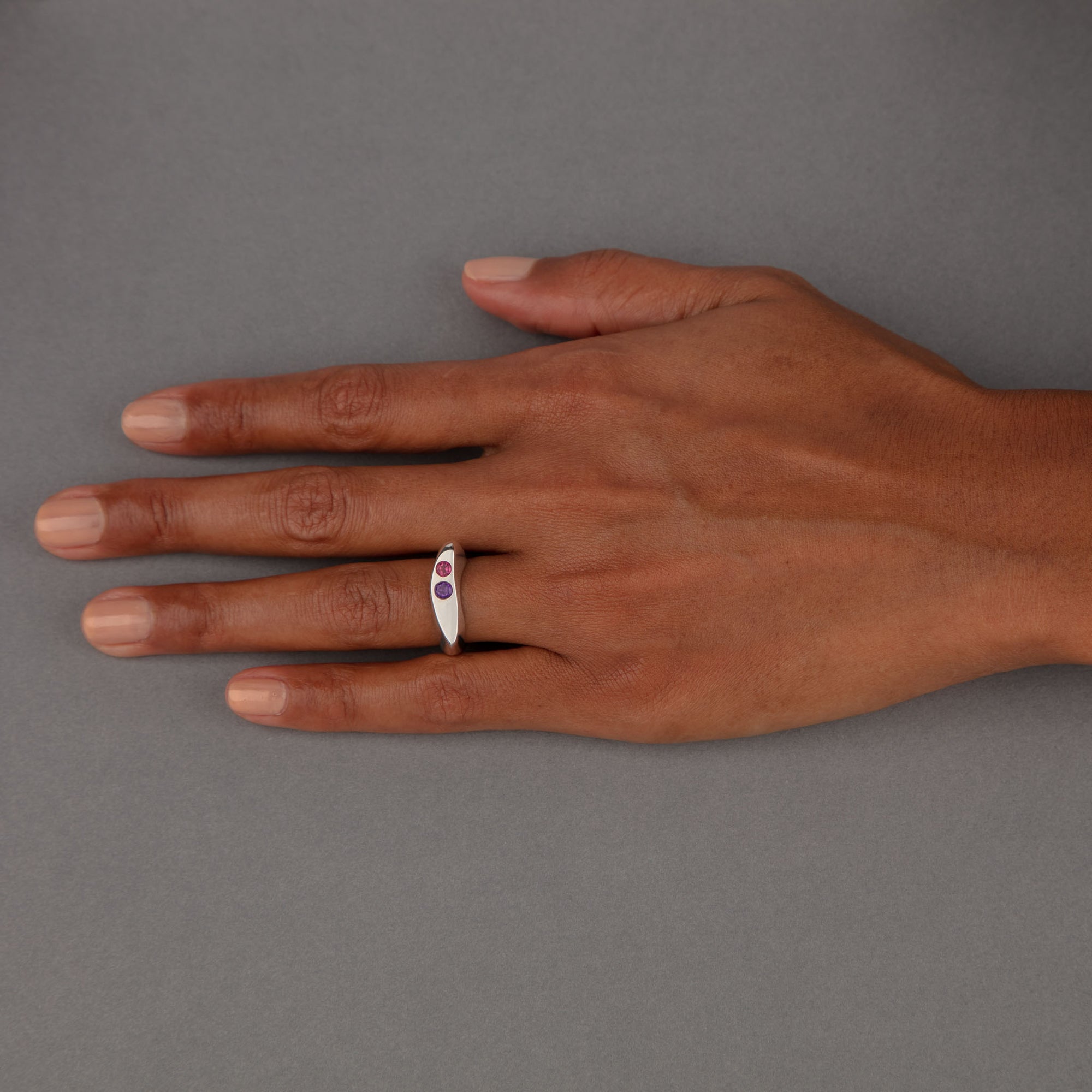 CELEBRATION Vision II Ring with Pink Tourmaline & Amethyst