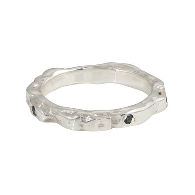 DISTORTION Ring in Silver & Gold Plated Silver