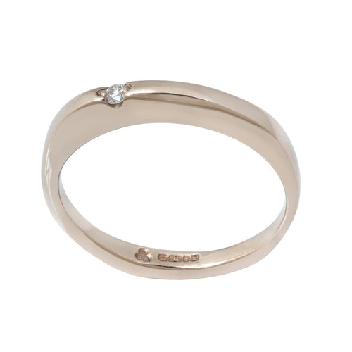 BRIDAL Floating Diamond Thin Ring