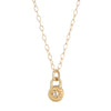 MODERN PAVE 1 Diamond Necklace in Gold