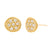 MODERN PAVE 7 Diamonds Stud Earrings in 18ct Gold