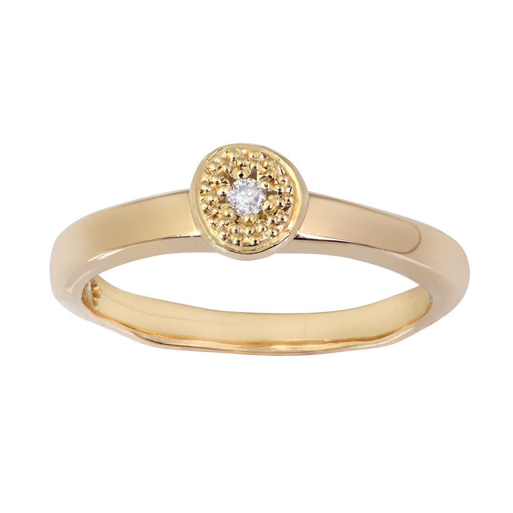 MODERN PAVE Small Ring in Gold