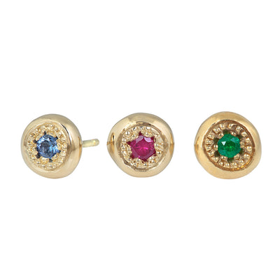 MODERN PAVE  Large Stud Earrings in Gold