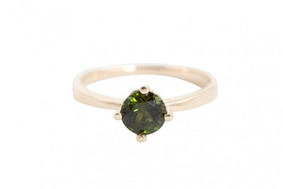 BRIDAL QUEEN Ring with Green Tourmaline
