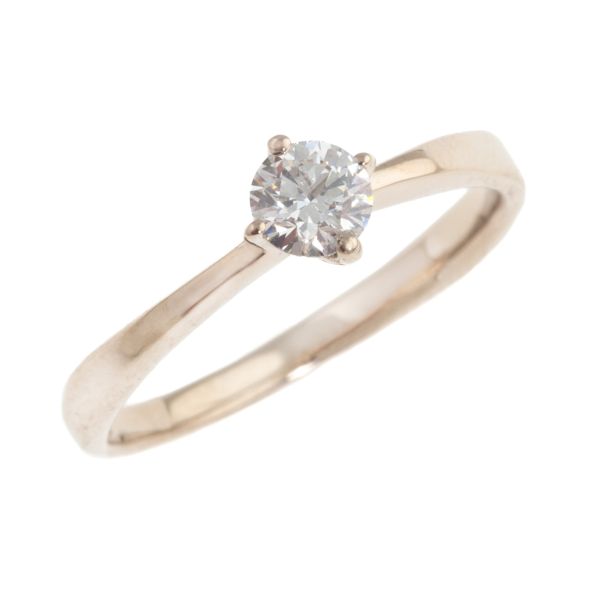 Queen Ring in 18ct Yellow or 18ct White Gold with Diamond