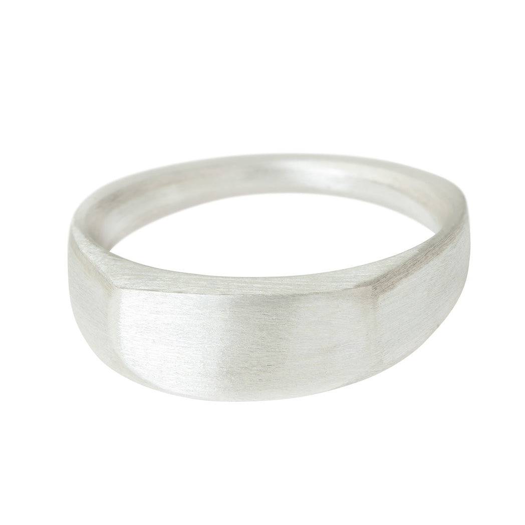 MEN Commitment & Tall Commitment Ring in Matt or Polished Silver