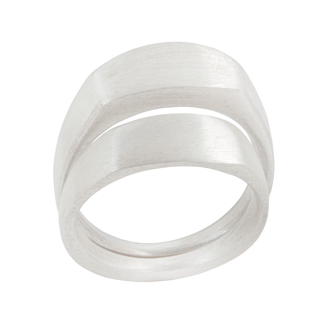 MEN Commitment & Tall Commitment Ring in Matt or Polished Silver