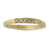 Trust Ring with 5 Grey Diamonds in Yellow or White Gold or Platinum
