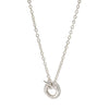 UNITY Simple Necklace with Medium Pendant in Silver & Gold Plated Silver