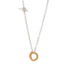 UNITY Simple Necklace with Medium Pendant in Silver & Gold Plated Silver