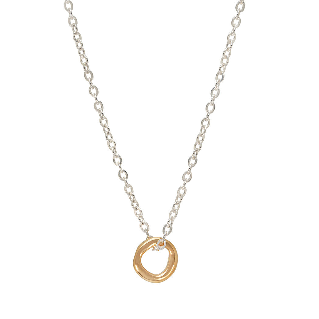 Sterling Silver Gold Plated Gold Necklace 002-645-03166 | Orin Jewelers |  Northville, MI