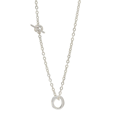 UNITY Simple Necklace with Tiny Pendant in Silver & Gold Plated Silver