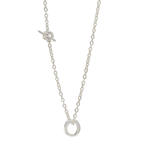 UNITY Simple Necklace with Tiny Pendant in Silver & Gold Plated Silver