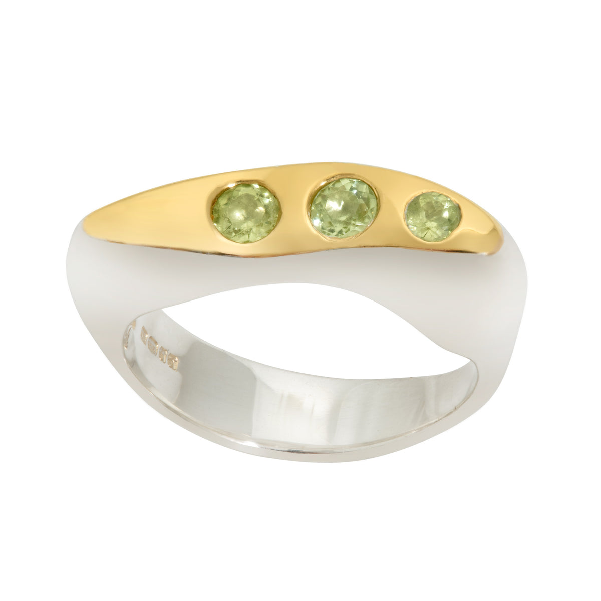 CELEBRATION Vision III Ring Peridot with Gold Plated Top