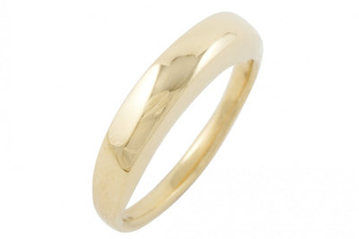 alternative wedding ring made in london modern organic shape thick ring