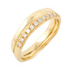 BRIDAL Wedding II Ring with 12 Diamonds