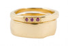 Organic shaped BRIDAL Union II Ring in 18ct Yellow Gold or Platinum