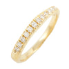 Wedding Ring with 12 Diamonds in 18ct Yellow or 18ct White Gold