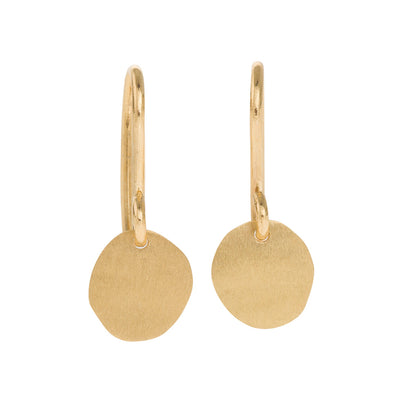 XILITLA Hook Earrings in either 9ct Yellow Gold or 18ct Yellow Gold  Edit alt text