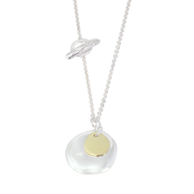 XILITLA Necklace in Silver & 18ct Yellow Gold